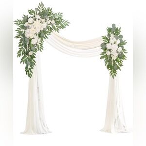 open box -Artificial Wedding Arch Flowers Kit Pack of 4, 2pcs Hanging